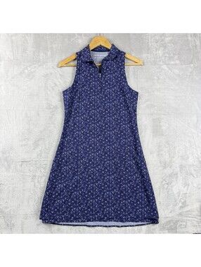Peter Millar Carner Tossed Paisley Sleeveless Sport Golf Dress Size XS UPF 50